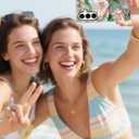 Compatible with MagSafe Case for Samsung Galaxy S23 Ultra, Cute Aesthetic Stained Glass Lily Flower Magnetic Design Phone Case, Soft TPU and Hard PC Protective Phone Cover for Women Girls