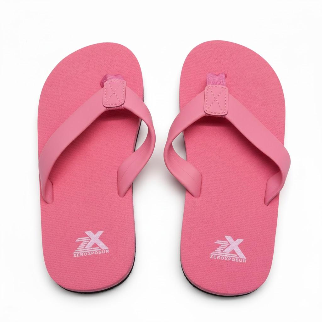 Zeroxposur, Kids Flip-Flops, Outdoor Footwear, Hot Pink, Size 3/4