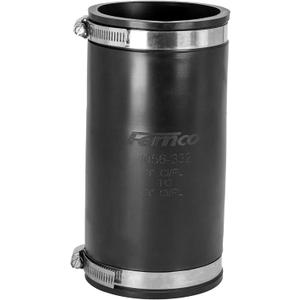 Fernco XL 1056-332 Flexible Pipe Coupling 3 CI/Plastic/Steel to 3 CI/Plastic/Steel