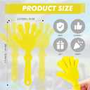 12 Pcs Hand Clappers Noisemakers 7.5 Inch Clappers Noisemakers Plastic Hand Clappers for Birthdays Game Football Sporting Events Cheers Supplies Dance Basketball Football Noisemakers(Yellow)