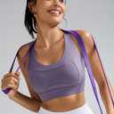 RUNNING GIRL High Impact Sports Bra for Women,Criss-Cross Back Top with Moulded Cups Womens Sports Bra High Support (Purple, XL)