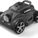 110 Mins Runtime Pool Vacuum for Above Ground Pool, Cordless Robotic Pool Cleaner for Flat Inground Pools up to 1,076 Sq. Ft, Automatic Self-Parking with Dual Strong Brushless Suction Motors