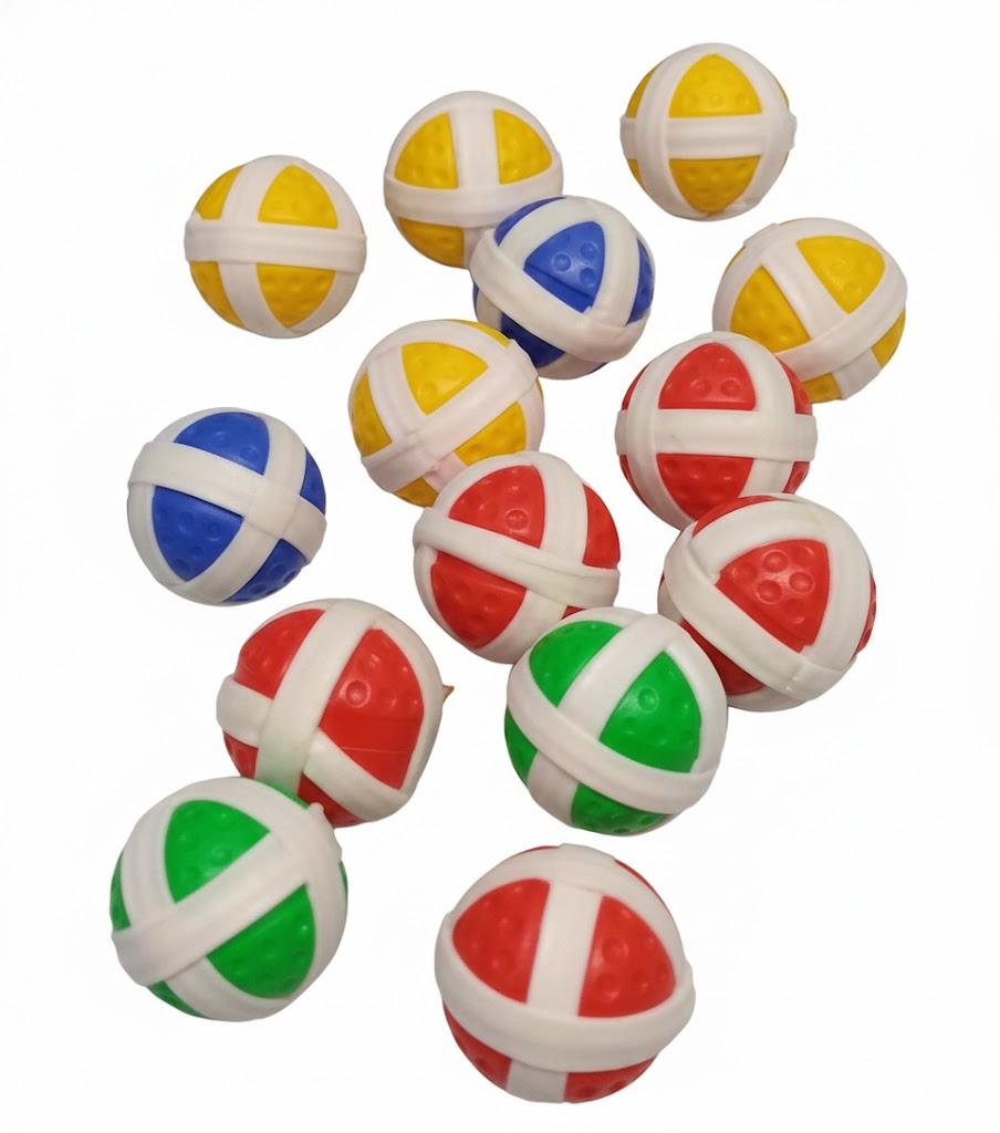 DailySee Sticky Balls for Dartboard Game, 20 Pcs Safe Sticky Balls for Indoor Outdoor Party Games, Dart Hook and Loop Ball with Storage Bag