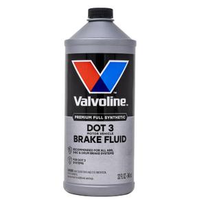 Valvoline DOT 3 Synthetic Brake Fluid with High Boiling Point, Corrosion Protection, Vapor Lock Resistance, Compatible with ABS, Disc and Drum Brake Systems, 32oz