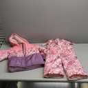 OshKosh Bgosh Baby Girls Ski Jacket and Snowbib Snowsuit Outfit Set (18 Months, Scattered Pink Orange)