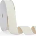 Ivory Velvet Ribbon Double Faced 1.5 inch Continuous 20 Yards Use for Christmas Tree Ornaments, Gift Wrapping, Wreath Decoration, Wedding Boutonnieres, Handmade Crafts Bow Making