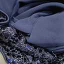 Talisea Plus Size Formal Dresses - V Neck 3/4 Sleeves Sequin Evening Gowns Prom Gala Wedding Guest Chiffon Long Maxi Dress