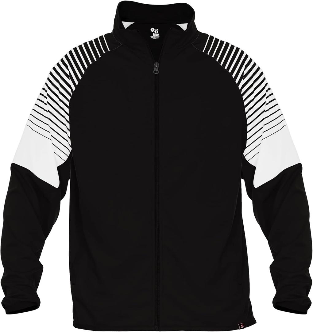 Badger Sports Lineup Outer Core Youth Jacket - M - BK/BKLN