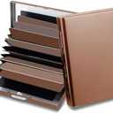 EASTNIGHTS RFID Credit Card Holder Protector Metal Credit Card Wallet Business Card Holder for Men Women Gift Box Package (Copper)