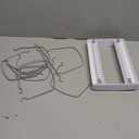 YouCopia StoreMore Bakeware Rack with Tall Steel Wires, Adjustable Pan and Lid Organizer, Classic Edition  White, Alloy Steel & Plastic, 11.5W x 7.3D x 6.4H, Customizable Shelf