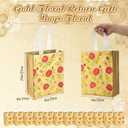 Sunnymove 40 Pcs Gold Small Reusable Gift Bags with Floral Vintage Design Bulk Indian Return Gift Bags, 10" x 8" x 4" Thank You Favor Bag for Mother's Day, Baby Showers, Weddings, Boutique