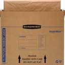 Bankers Box Large Moving Box, Up to 55" TV/Picture/Mirror, 4-Pack, 48 x 4 x 33 Inches (7711301)