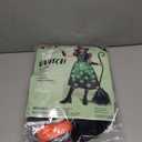 Spooktacular Creations Light-up Witch Costume for Girls, Toddlers Print Witch Outfit Set for Kids Halloween Dress Up Parties (Small (5-7 yrs), Green)