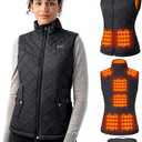 Quilted Heated Vest Women with Battery Pack 16000mAh 7.4V, Warming Heated Vest for Women, Smart Women's Heating Vests, Size S