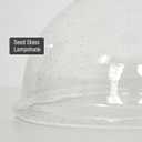 Kira Home Granville 10" Glass Shade, Seeded Replacement Glass, 1-5/8" Fitter Opening for Threaded Medium Base Socket, 5.25" x 10", 1-Pack