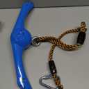 YAMIPROBI NinjaTwister Swing Spins Set: Slackline Attachments  360° Handle TwistSpin Flips Toy Activate Ninja Powers Warrior Accessories Kids Hang Toys for Playground Backyard Blue