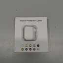 Bling Bumper Case Compatible with Apple Watch Series 6/5/4/SE 3/SE 2/SE 44mm, Diamond Protective Face Cover for Women, Hard PC Frame Protector for iWatch 44mm (Silver)