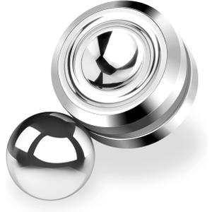 Fidget Spinner Toys,Steel Ball Orbiter Magnetic Fidget Toy,360 Rotation Office Toys Small Anxiety FID-get Sensory Toy,Students ADHD,ADD Autism,Silver