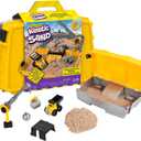 Kinetic Sand, Construction Site Folding Sandbox with 2lbs Play Sand & Toy Truck, Sensory Toys for Kids Ages 3 and up