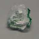 Mutton-Fat Jade Garlic Keepers Pure White Ceramic Garlic Holder Flower Shape Garlic Storage Container with Hollow Lid Kitchen Home Decoration(White)