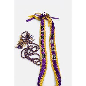 Polyester Braided Necklace & Graduation Cord Multiple Color, Pair with Grad Cap Gown & Stole, Fit High School Bachelor Master