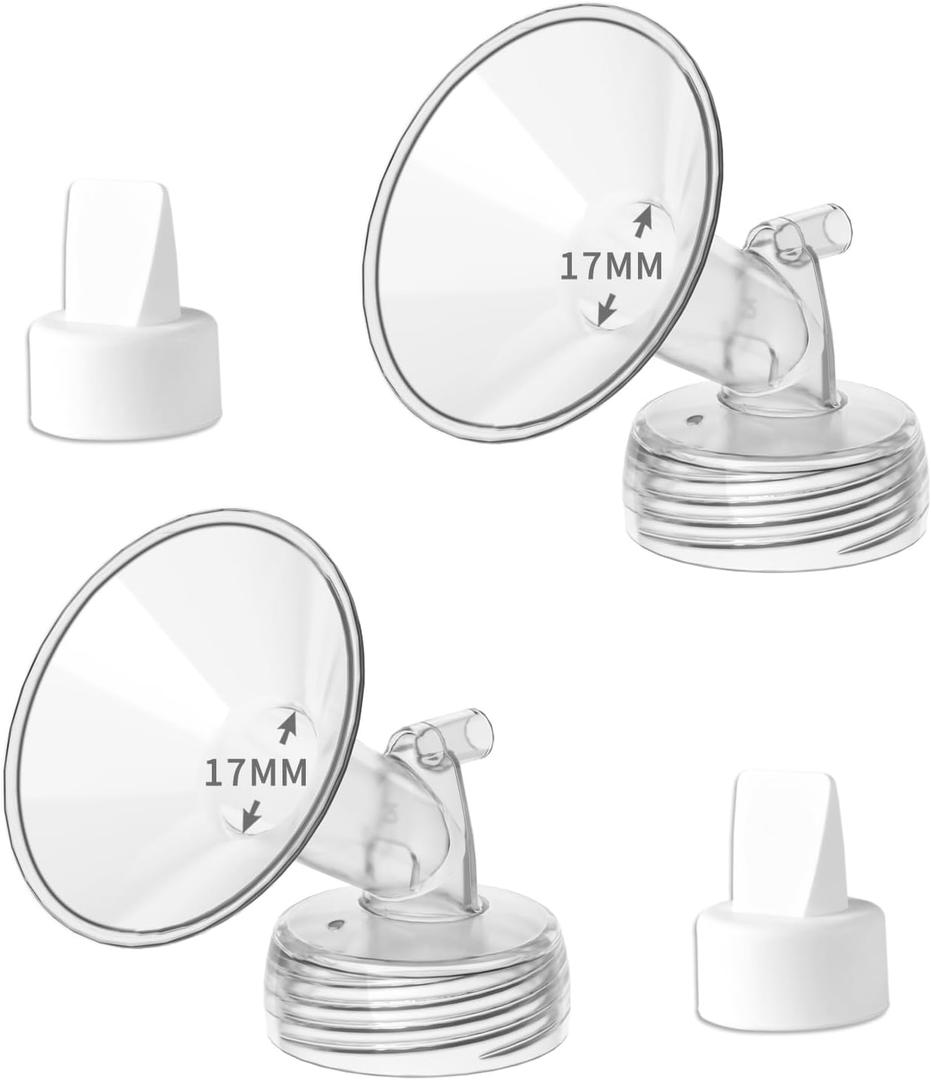17mm Flange and Duckbill Valve Compatible with Spectra S1/S2 and 9 Plus Not Original Spectra Pump Parts Replacement