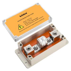 Class T Fuse Block, Briidea Fuse Holder with 400 Amp Fuse, Heavy Duty Slow Blow for Inverters, Car Audios, etc