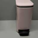 Cesun Small Bathroom Trash Can with Lid Soft Close, Step Pedal, 6 Liter / 1.6 Gallon Stainless Steel Garbage Can with Removable Inner Bucket, Anti-Fingerprint Finish (Pink)