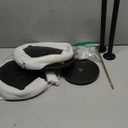 Drink Table, Small Side Table with Adjustable Height & Heavy-Duty Design, Pedestal Martini Tables for Small Spaces, Sofa Couch, Living Room, Bedroom, Supports up to 88 lbs, Black