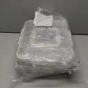 MesRosa 2 Pack Deviled Egg Containers with Lid and Handle, Durable Clear Plastic Deviled Egg Carrier Storage 48 Eggs, Stackable Egg Holder for Fridge, Portable Tray Platter for Party & Picnics-White