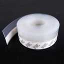 TAROSE Weather Stripping, Silicone Door Seal Strip Door, Window, Transparent 16 Feet Long (Width 45mm) (Lucent)