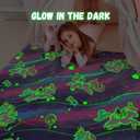 Unicorn Glow in The Dark Blanket,Unicorns Gifts Toys for Girls, Birthday Gifts for Kids Age 3-14 Year Old Teen Child Toddler Luminous Throw Blanket for Daughter 50"×60"