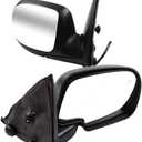 ECCPP Side View Mirrors Replacement for 1999-2002 For Chevy Silverado For GMC Sierra Yukon XL Chrome Automotive Mirrors with Power Adjusted Heated Manual Folding