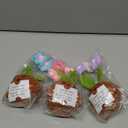 Wavwavw 3 Pcs Graduation Gifts for Teacher, Positive Handmade Crochet Doll Thank You for Being an Important Piece of Story Gifts for Women Men Teacher Graduation End of Year Gift(Puzzle Puff Flower)