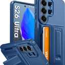 Oneagle Wallet for Samsung Galaxy S26 Ultra Case 6.9" with Card Holder (4-5 Cards)[RFID Blocking] Full Camera Protection, with Kickstand 15FT MIL-Grade Shockproof Rugged Phone Case for S26 Ultra, Blue
