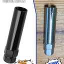 10 Spline Lug Nut Key Replacement for TA20-19/21, Black 10 Spline Lug Nut Socket with 19mm and 21mm Hex, Compatible with Bimecc M12x1.5 M12x1.25 10 Point LugNuts and Lug Bolts, Replace TN20B22OP