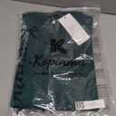 Kopinma Blouses for Women Casual Puff Long Sleeve Shirts Crew Neck Blouses Knite Textured Smocked Cuffs Tunic Top (Green, M)