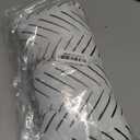 Everything Comfy Chevron Columns 16" x 8" Bolster or Small Decorative Pillow, White