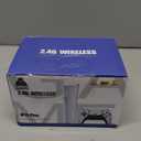 2.4G Wireless Game Controller Set, Dual Gamepad with USB Receiver, White and Black, Classic Game Console Support, 10 Simulator Compatible