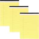 Canary Yellow Micro Perforated Edge Legal Ruled Universal 50 Sheets Letter Size Writing Pad
Pack Of 5