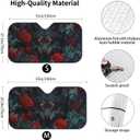 Red Rose Wolf Windshield Sun Shade, Front Window Sunshade Cover Sun Visor Shield Foldable Uv Ray Reflector for Car SUV Truck S