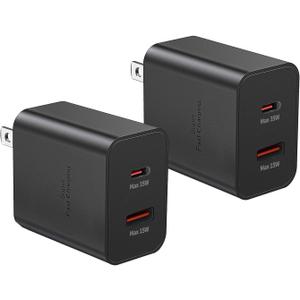 for Samsung 35W Dual Port Wall Charger USB C Adapter, (35W+15W) Super Fast Charging Block Charger for Samsung Galaxy S22 S23 S21 Ultra/S21/S21+/S20/S20+/S20 Ultra/Note 10/Galaxy Buds Watch, EP-TA220