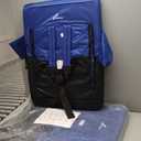 Sportneer Stadium Seats with Back Support: 2.5'' Thick Comfy Cushion 6 Adjustable Angle Bleacher Seat with Armrest - 2 Large Pockets, 2 Cup Holders Stadium Chair for Sport Events Concerts Parks (Non-Heated, Regular - 20.5", Blue, 2 Pack)