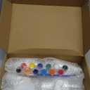 Poen 6 Sets Ready to Paint Your Own Ceramic Gnome Statues Spring DIY Unpainted Ceramics Gnome Figurines Kit Spring Crafts Gifts Drawing Figurines DIY Art and Craft with Brush Palette Paint for Adult