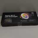 YGS-Tech Smart 2 Inch LED Recessed Lighting RGB WiFi Downlight, 5W Compatible with Alexa and Google Home, Dimmable RGB & CCT 2700-6500K Color Changing, 120V Ceiling Light with LED Driver (10 Pack) (RGB (Red, Green, Blue))