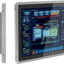 15 inch Industrial Embedded Panel PC, 10 Point Capacitive Industrial Touch Screen Panel Computer, 2xUSB3.0,HDMI,2xRS232,2xLAN (J6412, 8GB RAM 128GB SSD)