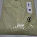 Dokotoo Womens Corduroy Button Down Shirts Boyfriend Long Sleeve Oversized Blouses Tops (Green, S)