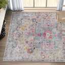 Washable Area Rugs 9x12 Teal Beige