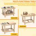 Sensory Table, Sensory Table for Toddlers 1-3,Kids Activity Desk with 3 Foldable Storage Bins,Play Sand and Water Desks for Indoor Use,Wooden Kids Play Sand Desk for Drawing,Studying