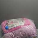 Mooreeke Twin Size Comforter Sets for Girls Kids, 6 Pieces Bed in a Bag Pink Heart Bedding Comforter Sheet Set with Shams and Decorative Toy Pillow, Ultral Soft Microfiber Kids Bed Set